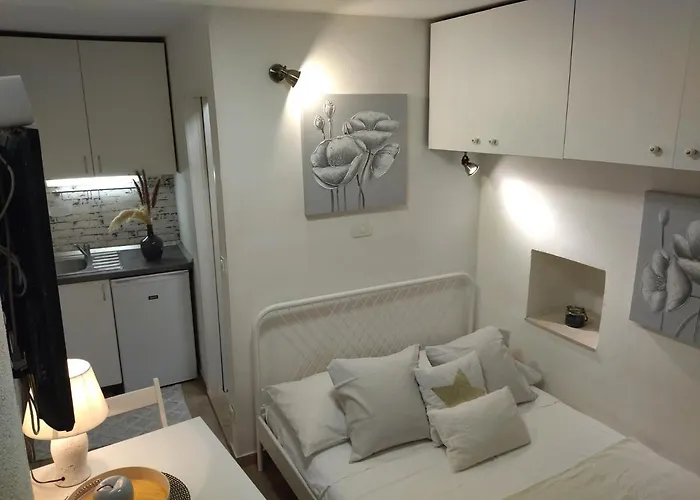 Tiny In Center Stone House *