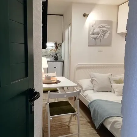 Tiny In Center Stone House